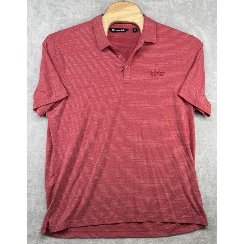 Travis Mathew Grayhawk Golf Club Golf Shirt Red Men's Size 2XL